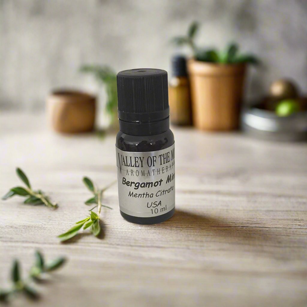 Bergamot Mint Essential Oil Fresh, calming, and naturally deodorizing—perfect for summer living.